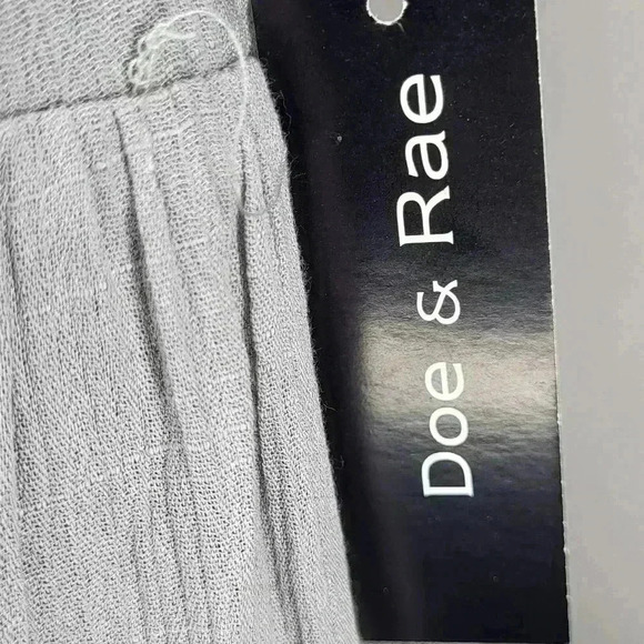 Doe and Rae NWT New Light Gray Tiered Midi Dress Womens Size Small - Picture 6 of 13